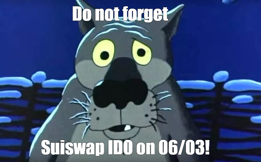 BritainySa64052's tweet photo. @suiswap_app Suiswap IDO 03.06! 🚀😎
#SUI #IDO #InitialDexOffering #CryptoInvesting #TokenLaunch #TokenSale https://t.co/Zg0t24LJv2