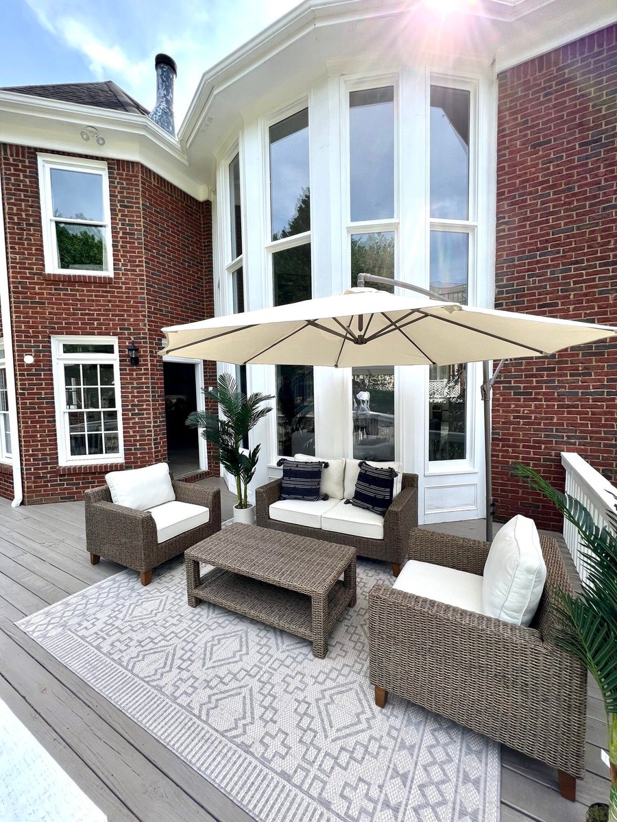 kirklands's tweet photo. Decked out deals coming your way! Save big with our Memorial Day sale and refresh your outdoor patio. @daynabolden has the perfect inspo if you're looking to revitalize your space! ☀️

https://t.co/MbIy4GRJtz

#kirklandsfinds #kirklandshappiness #outdoordecor https://t.co/5iypDHGHh8