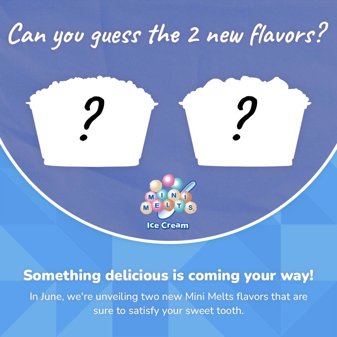 Keep those guesses rolling! The big reveal is almost here! 🤭

#minimelts #premiumicecream #premium #icecream #pureingredients #frozendessert #frozendesserts #premiumicecreams #underthelid #icecreamlover #sweets #yummy #tasty #foodie