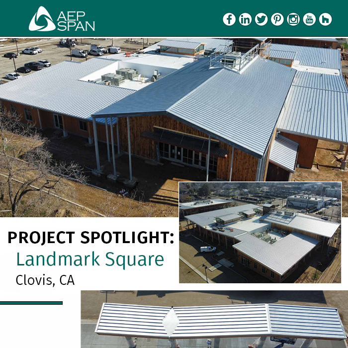 Check out our Case Study of this six-acre lot in Clovis, CA turned 35,000 sq Landmark Square project at bit.ly/3NmqhYT This project features our SpanSeam metal roofing in 22ga #ZINCALUME.
#MetalRoofing #Construction #StandingSeam #CaseStudy #ProjectSpotlight