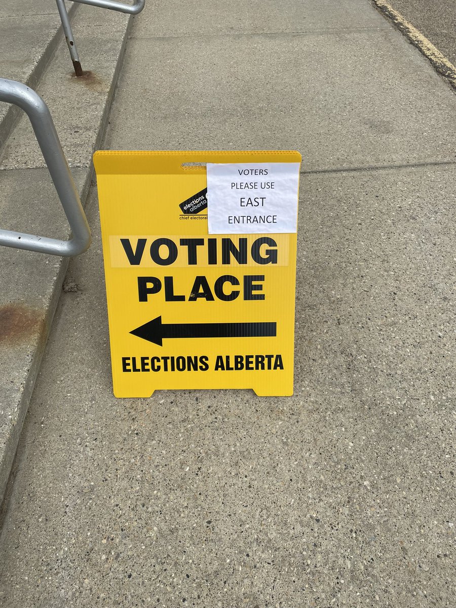 Voted. Normally I say whatever your choice make it heard, but today I can’t. This entire UCP gov’t has shown such a lack of integrity, poor judgement, and dangerous authoritarian traits. This is not my father’s conservative party. #FireTheUCP #BetterOffWithRachel #AbElection