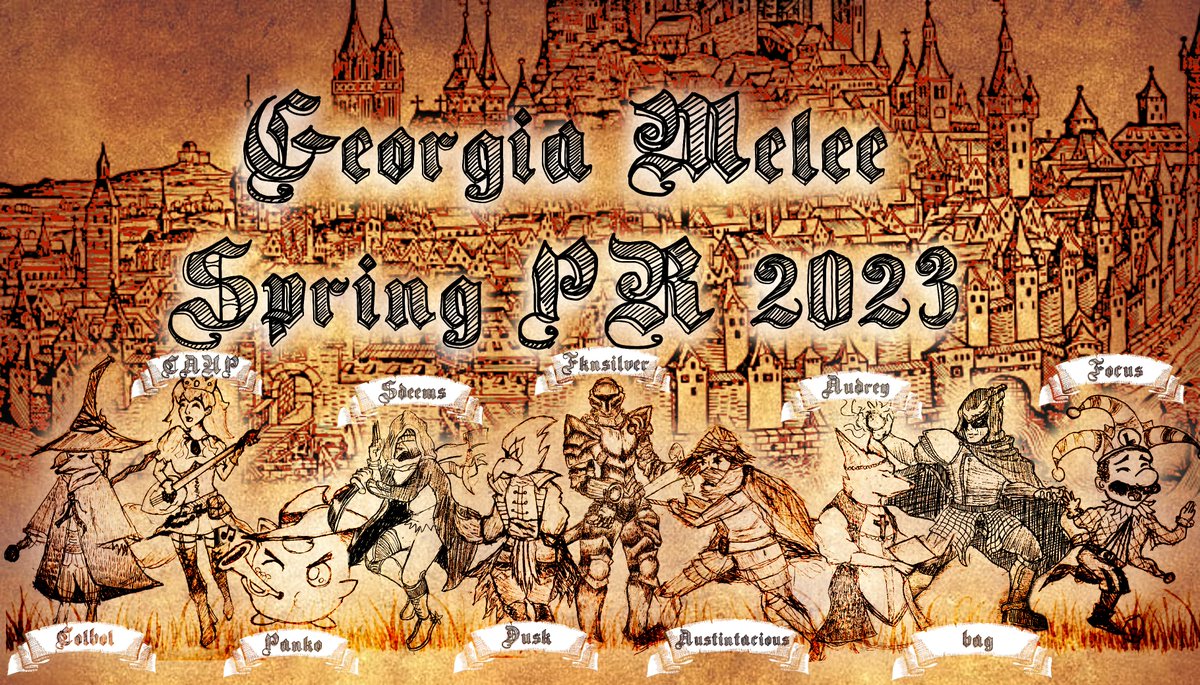 GA Melee Spring 2023 PR banner!
Thanks to <a href="/sefunmi714/">SEFF</a> &amp; @Racctical12 for helping me out with this one. 

I wanted to highlight the individual pieces that made this- thread w/ art below.