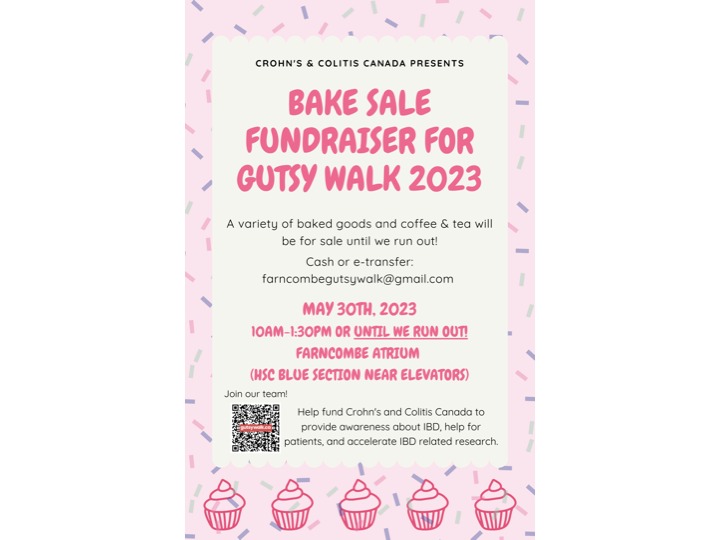 Verdu Lab (@verdulab) on Twitter photo Check out our bake sale in support of the Crohn's and Colitis Canada #GUTSYWALK
Where: McMaster HSC 3rd floor atrium, blue section
When: Tues May 31st 10am
Why: To support those living with #IBD
Lots of yummy treats and coffee ☕️🍪🧁
<a href="/getgutsycanada/">Crohn's and Colitis Canada</a> <a href="/GutsyWalk/">Gutsy Walk - Crohn's and Colitis Canada</a> <a href="/machealthsci/">McMaster Health Sciences</a> Check out our bake sale in support of the Crohn's and Colitis Canada #GUTSYWALK
Where: McMaster HSC 3rd floor atrium, blue section
When: Tues May 31st 10am
Why: To support those living with #IBD
Lots of yummy treats and coffee ☕️🍪🧁
<a href="/getgutsycanada/">Crohn's and Colitis Canada</a> <a href="/GutsyWalk/">Gutsy Walk - Crohn's and Colitis Canada</a> <a href="/machealthsci/">McMaster Health Sciences</a>