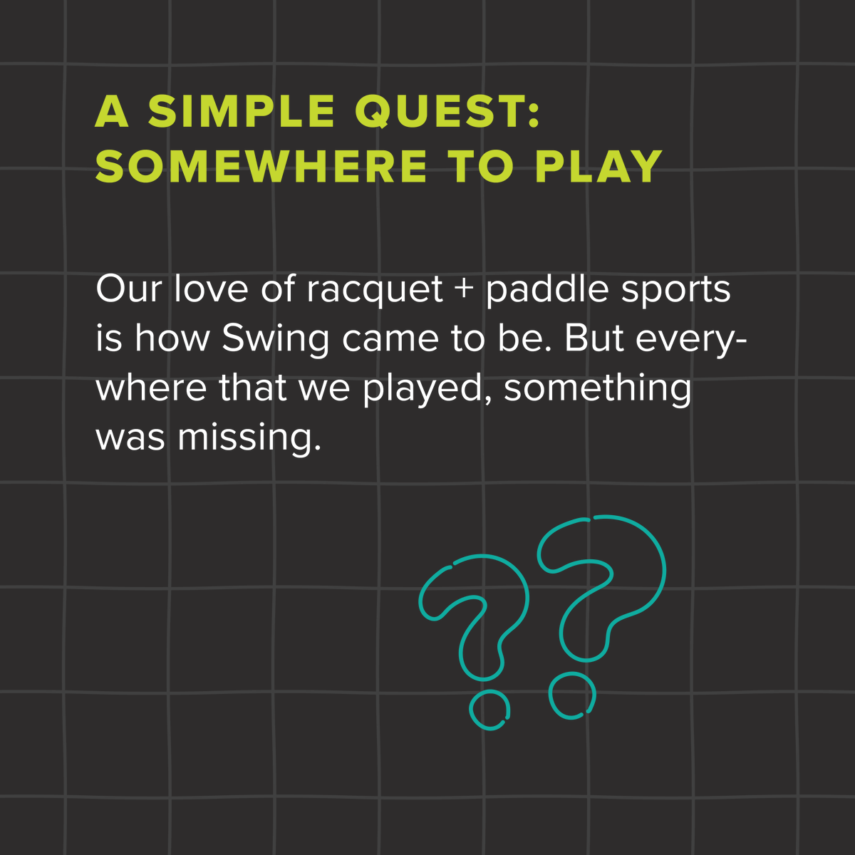 Play at Swing Flagship tweet media