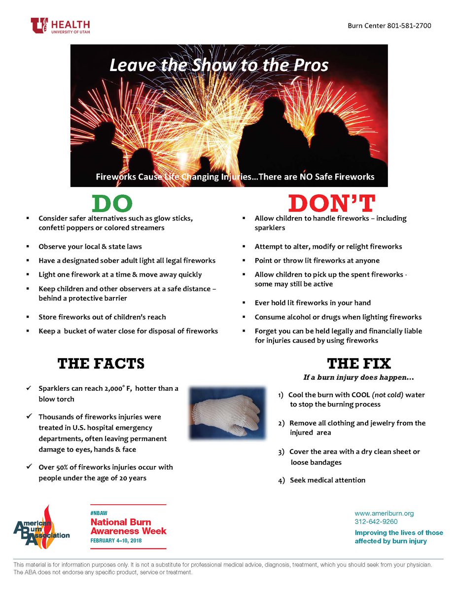 Every year about 13,000 people are treated for injuries in ERs due to the mishandling of live & misfired fireworks. In addition, fires resulting from fireworks cause over $20M in property damage. Please check out these Do's and Don'ts! #FireworksSafety #FirePrevention #BeSafe