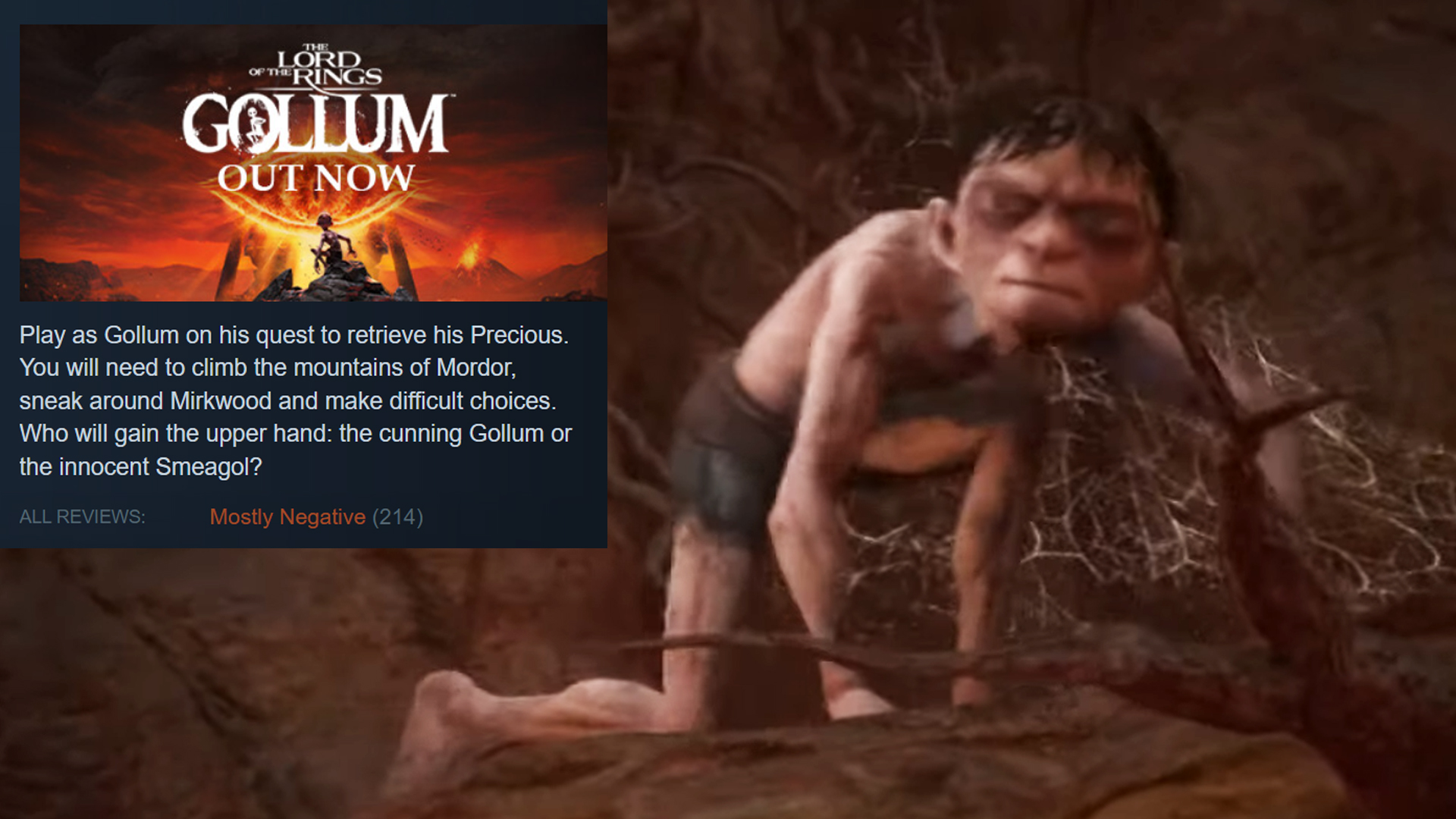 Lord of the Rings: Gollum Devs Apologize for 'Underwhelming