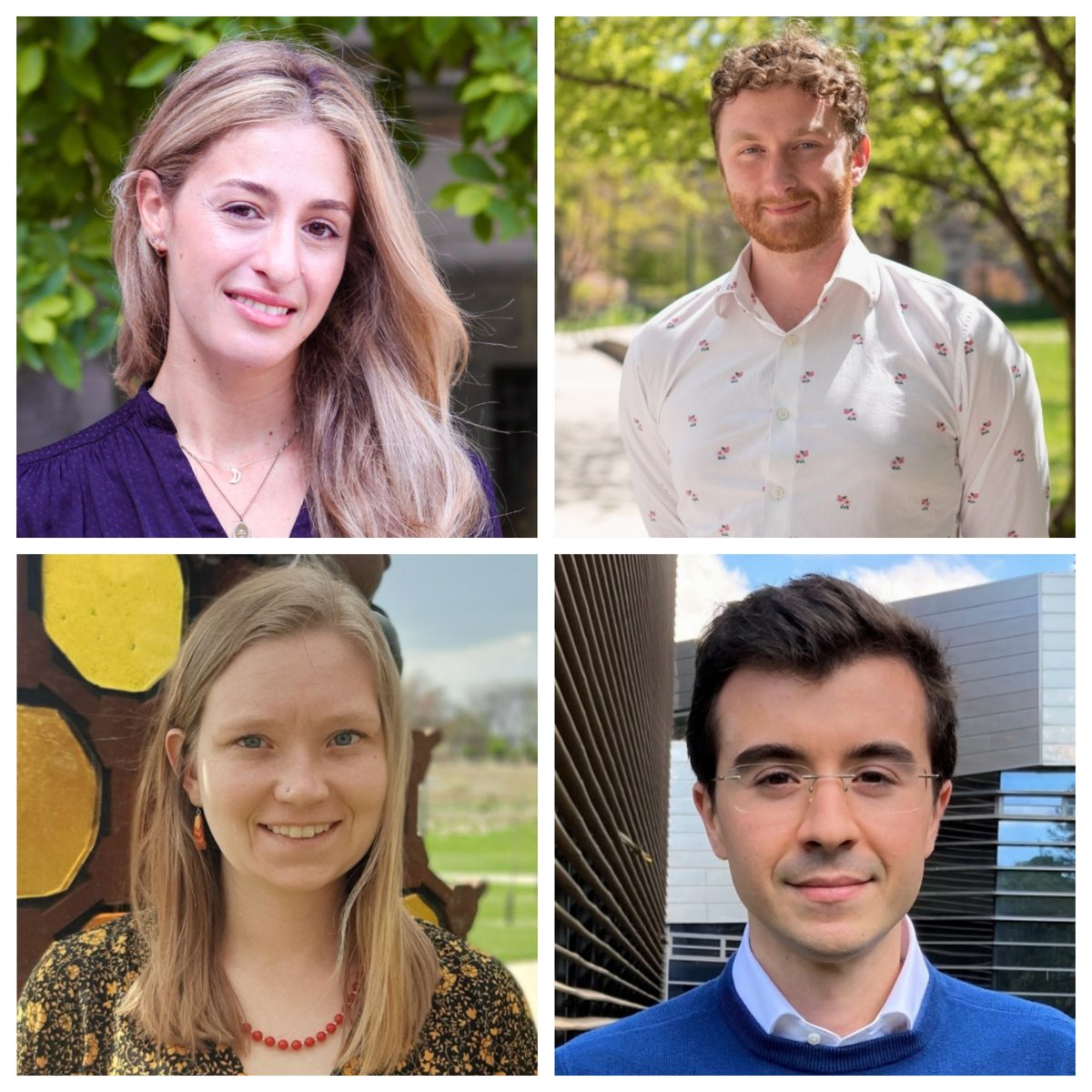 Beatrice Fazio, Sam Knight, Elaine Kushkowski and Francesco Ruggieri have been named the 2023 winners of the Wayne C. Booth Prize for Excellence in Teaching, awarded annually to University of Chicago graduate students for outstanding instruction of undergraduates.