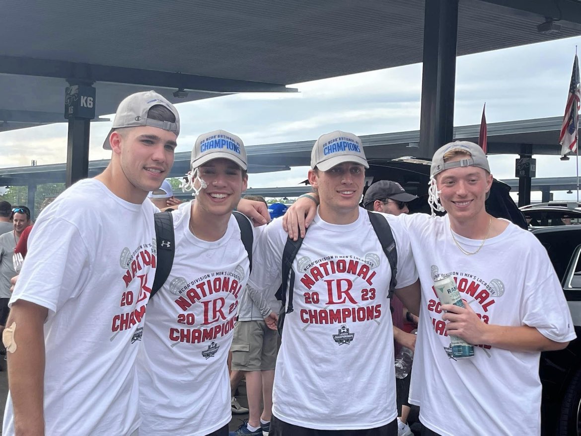 Congrats to the Lenoir-Rhyne Bears on their D2 National Championship yesterday - pictured are 4 FCPS guys from Middletown/Urbana/Brunswick. Layne, Matthew &amp; Joey were also Laxfactory guys. One of the coaches, Ryan Crompton also played at Frederick &amp; Middletown. <a href="/FCPSAthletics/">Kevin Kendro, CMAA</a>
