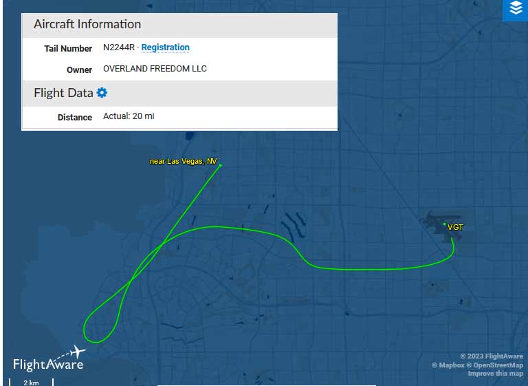 Who is N2244R? #Flying 400 ft above homes/looping. OVERLAND FREEDOM owns it. They r flying below regulations & no one is stopping them. How do they make themselves disappear from tracking?I Last seen on w Alexander rd #vegas 

flightaware.com/live/flight/N2… 

#plane #lasvegas #crash