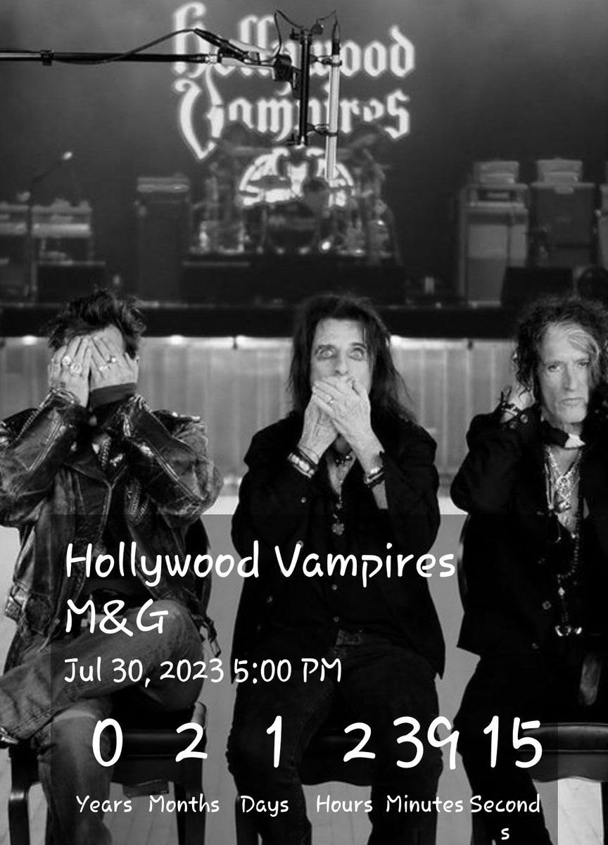 So we have a new countdown. Super bummed about this week but we need Johnny healthy. Rest up King 👑 #HollywoodVampires #BigMacsWithJohnnyDepp #39mashedpotatoes