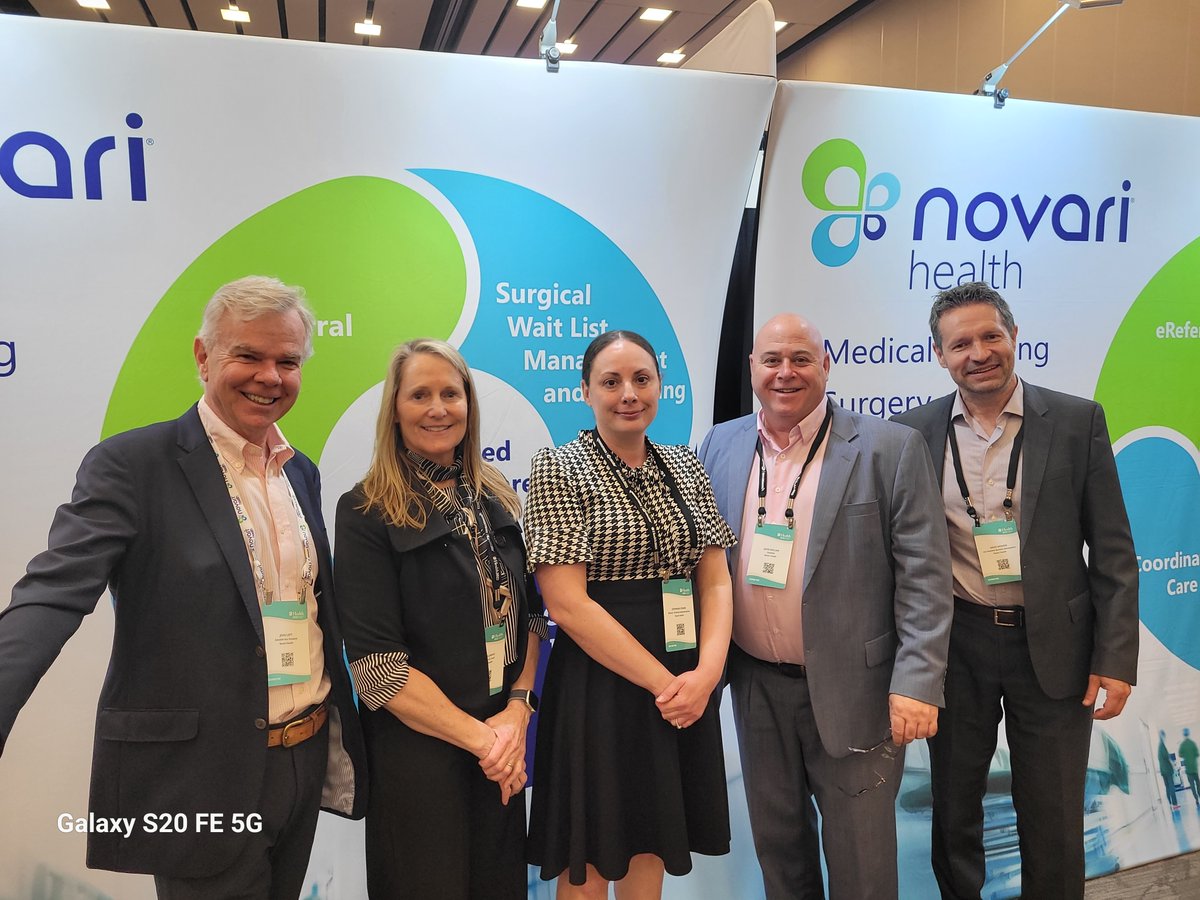 The Novari Health team is onsite at #eHealth2023. Stop by booth 31/32 to meet the team and learn how our solutions enable customized workflows, paperless processes, wait list management, central intake and eBooking backed by real-time analytics.