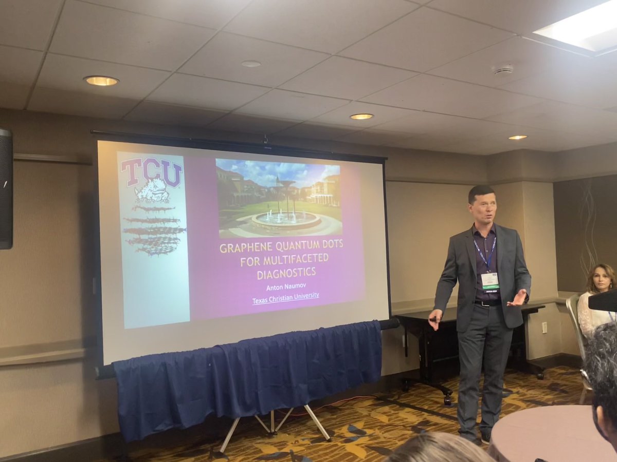nanocarbons's tweet image. Graphene quantum dots from Anton Naumov! ⁦@ECSorg⁩ #ecs2023