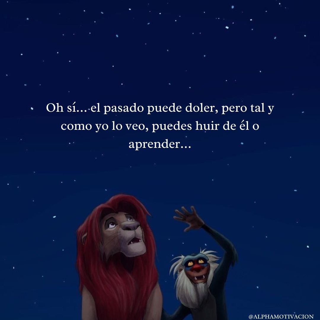 ALPHAMOTIVACION's tweet image. 8 Frases de películas que son lecciones de vida:

1. El Rey León
