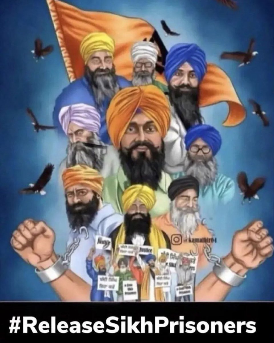 Why nobody talking about Sikh prisoners❓
@BhagwantMann
@SantSeechewal  @officeofssbadal @iamsunnydeol @SSChaudharyMP @HarsimratBadal_ @SomParkashBJP @RavneetBittu @DrAmarSinghINC @SimranjitSADA @preneet_kaur @raghav_chadha @ptcnews  @SandeepPathak04 
 #ReleaseSikhPrisoners