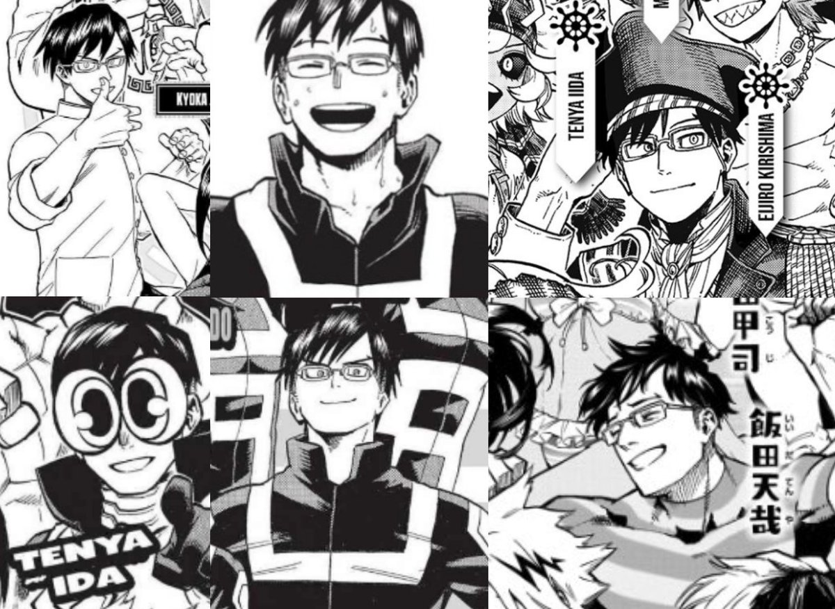 Iida smiling during his character introductions