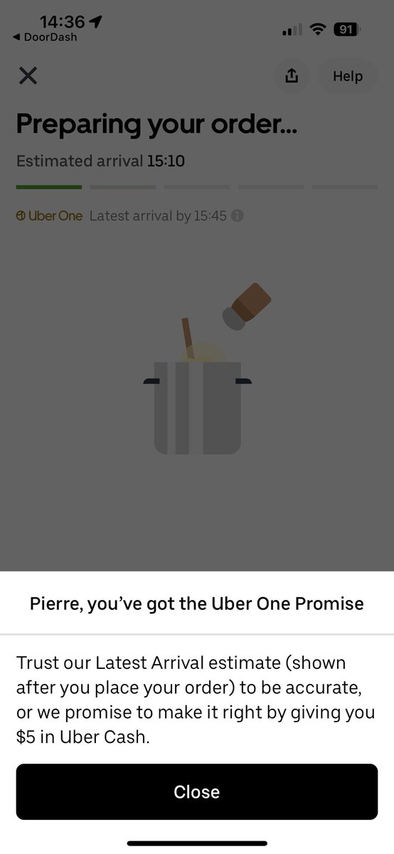 pym_la's tweet photo. @Uber_Support that’s the biggest joke of all… you want us to trust your estimate ?? Well the estimate before i press submit my order was 20-35min … it was never accurate it went straight to 45min-1h45min … u are scamming customers ! U deserve a class action lawsuit ! https://t.co/aH19vw1JjD