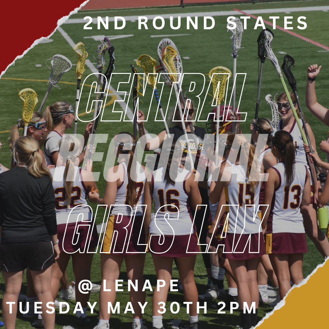 #wearecr🦅
@CR_athletics 

Tomorrow 2nd round of States 2pm  at Lenape