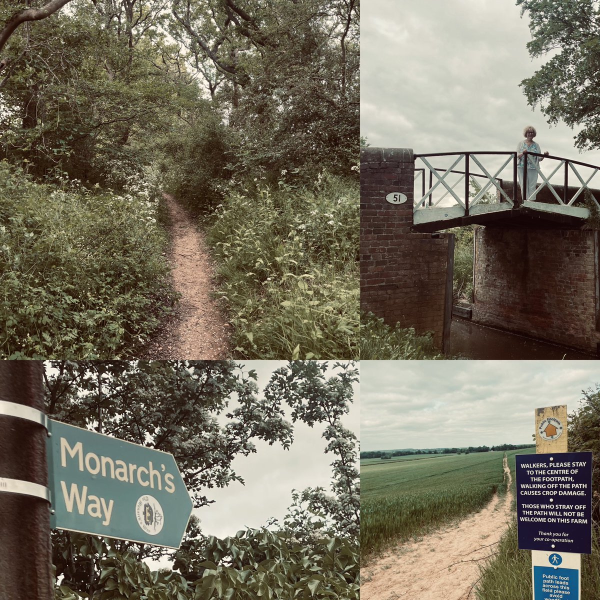 Lovely stroll along The Monarchs away and along the towpaths. Nice to see landowners with footpaths crossing fields being so diligent. 😃👏 <a href="/CanalRiverTrust/">Canal & River Trust</a>  <a href="/Warwickshire_CC/">Warwickshire County Council</a>