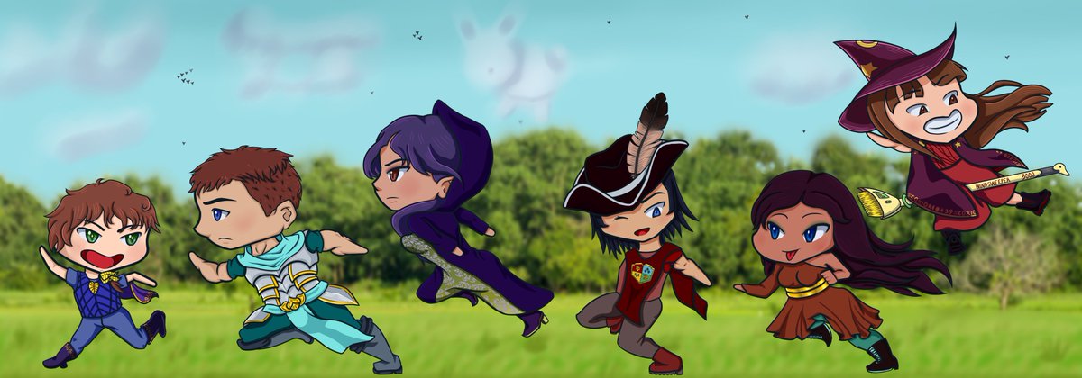 Something I've been working on for a few months now and am almost done besides a few smaller things. This is a group of characters from an Auradon (Descendants universe) Campaign. Hoping to draw these case of characters more. Definitely gonna share the final results.
