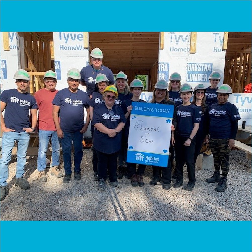 HabitatHamilton's tweet photo. A huge thanks to the @SamuelSonCo1855 team for their hard work and contributions to the Sherman Ave Build! It was a beautiful day for our first corporate build day of the year, and you knocked it out of the park!

Thank you for supporting Habitat Hamilton and affordable housing! https://t.co/mTiP7aO484