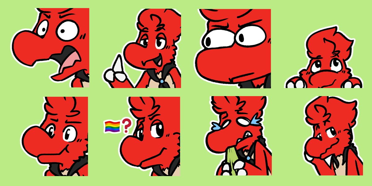 rainbow 1boy male focus ? furry open mouth multiple views  illustration images