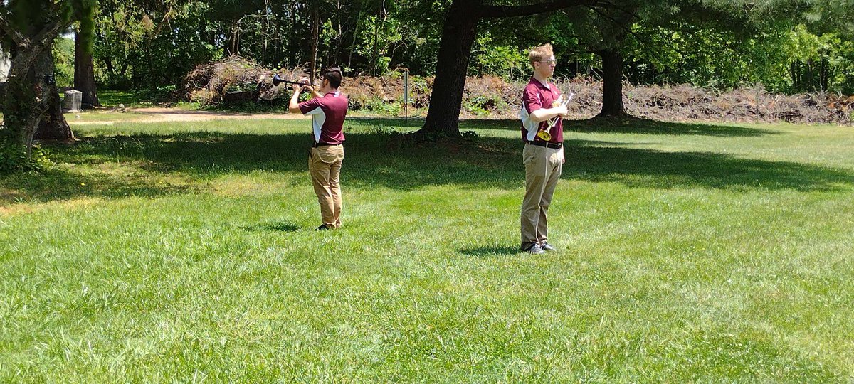 Wyoming Valley West Marching Band was one of many highlights of the Wyoming Valley Memorial Day Parade and Ceremony at the Forty Fort Cemetary today.