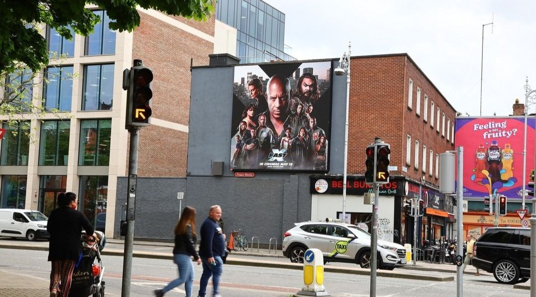 A recent photo of @universalpictures Fast X featured on our digital screen on Wexford Street 👌🏻🎬🤩