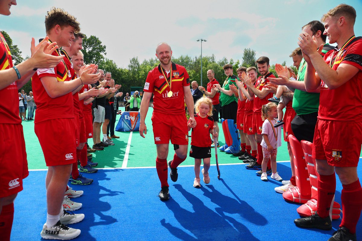 irishhockey's tweet photo. Today also marks Eugene Magees final game for Banbridge.  He played an incredible 295 games for Ireland (2005-2019) and has 295 caps, a true legend. Thank you for your passion and dedication to hockey in Ireland, Eugene. https://t.co/yQZAuJPLLG