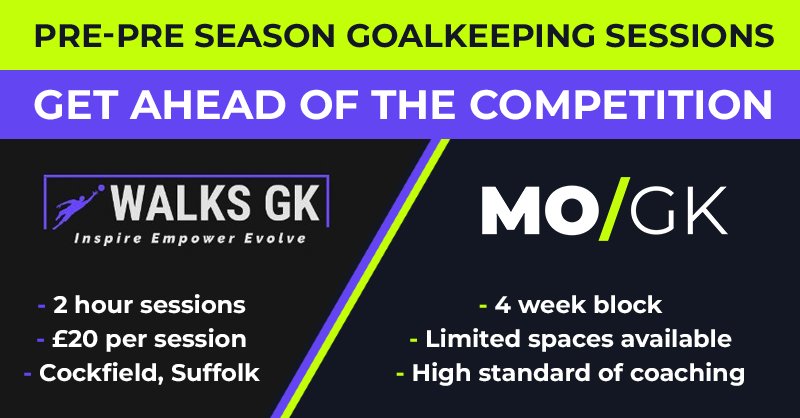 🧤⚽ Very excited for this

I've found that coaching can be quite territorial but by working together and putting players first we can bring great benefit to them

A unique opportunity to experience different approaches to and GK coaching methodologies, why not join us?

#GKUnion