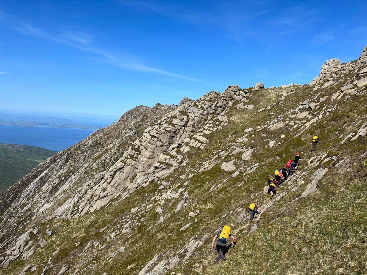 The team were called out at approx 1440 today to assist 2 hikers who had got stuck on some nasty ground in Dearg choirein below North Goatfell. 
The team took the Argo cats to the top of Coire Lan where they then helped them back to safe ground and returned them safely to Brodick