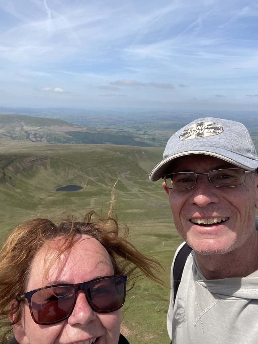 Lovely weekend in Brecon.   #HalfTerm breakaway.   We did #PenYFan; not been up this old girl since 1990.  Oh my, my knees were far better back then.  #Whitsonweekend2023.  #BannauBrycheiniog