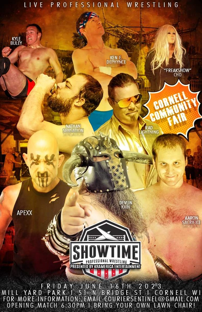 Joeleesun's tweet photo. June is going to be busy for The Freakshow. #prorasslin #indies #midwest https://t.co/HMWQBfKbsb