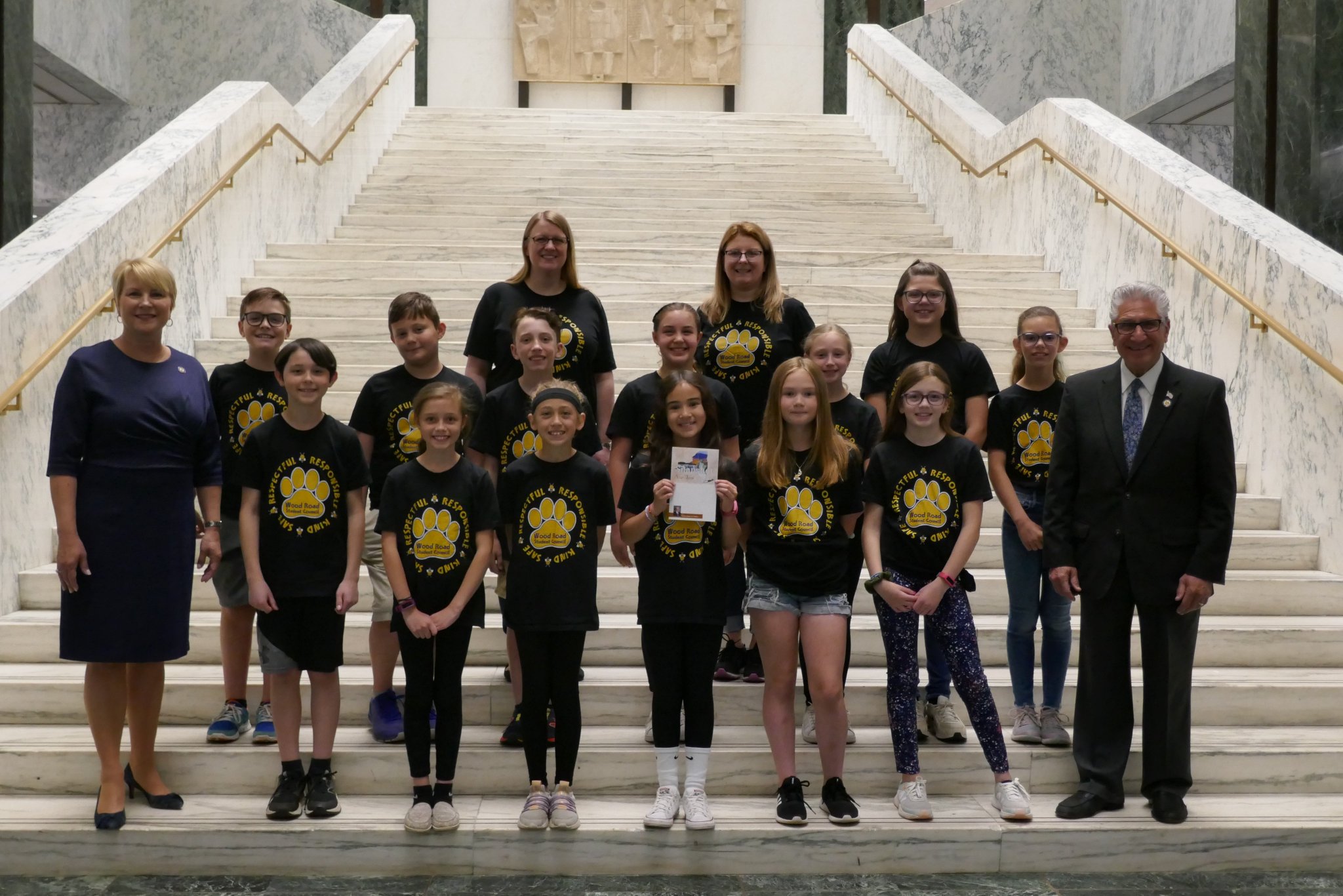 Wood Road Elementary on Twitter "Wood Road Student Council visited the