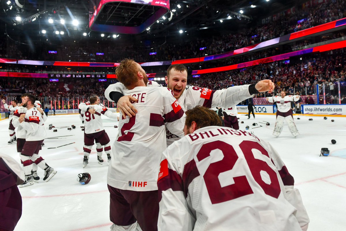 BR_OpenIce's tweet photo. Over 100,00 Latvians filled the streets to celebrate their country winning its first ever IIHF World Championships medal 👏🥉 https://t.co/fAkffzg8MF