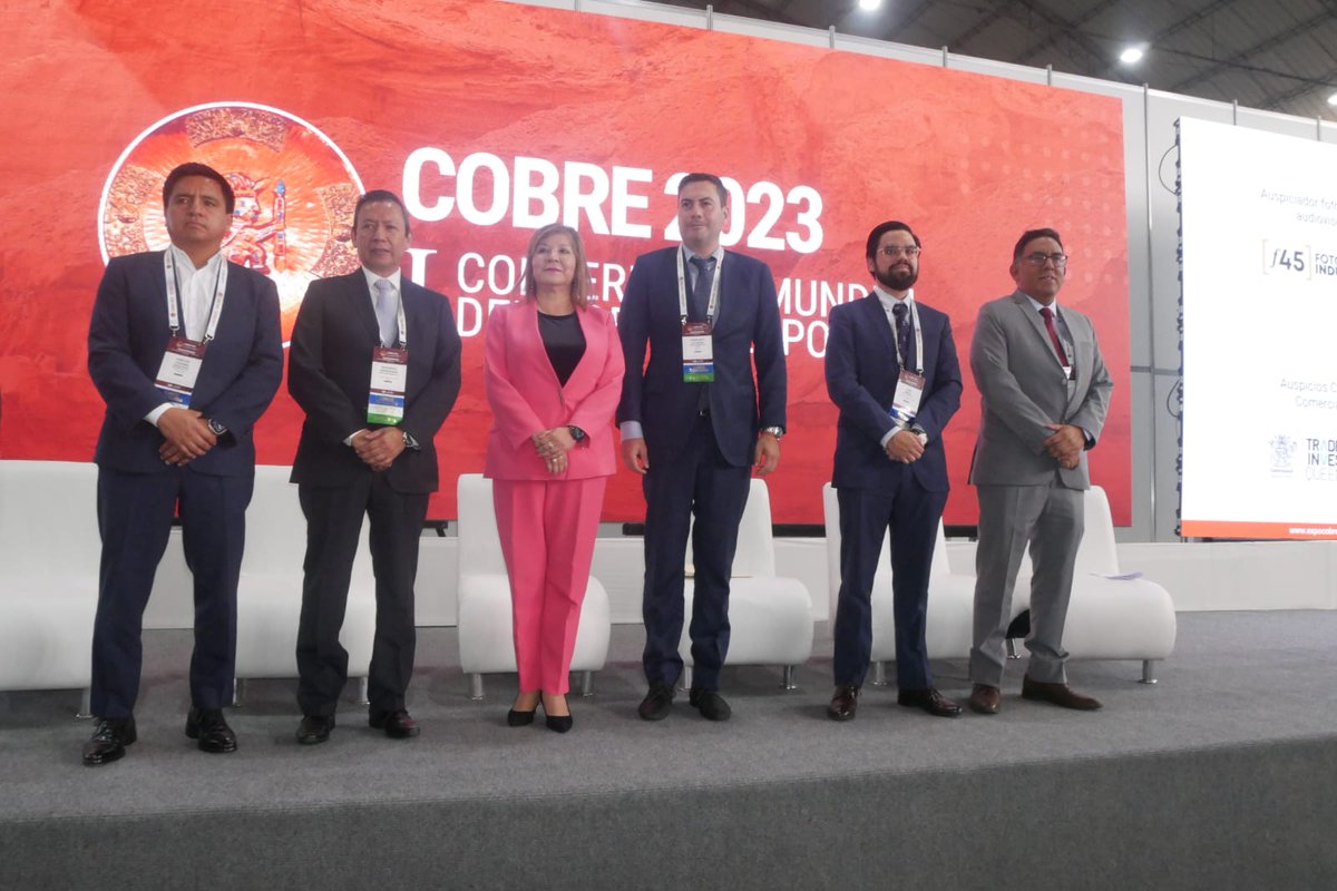 MinerAndina's tweet image. Se inauguró #Expocobre2023 con altas autoridades nacionales y extranjeras en el Centro de Convenciones del @Jockey_Plaza . Organizado por #Intermet, del 29 de mayo al 1 de junio. 
@LasBambasPeru @Antapaccay_