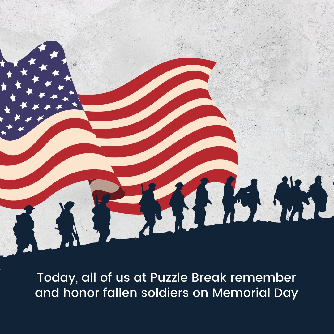 PuzzleBreak's tweet image. #memorialday