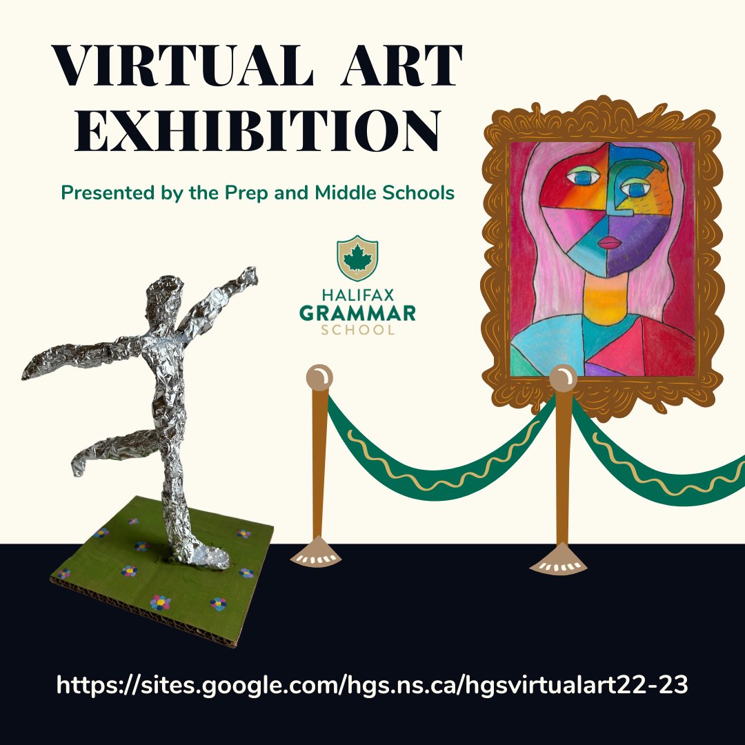 halifaxgrammar's tweet image. We are excited to present our Prep and Middle School Virtual Art Gallery to you. Our students, under the guidance of our talented art teachers, Ms. Furey, Ms. Forrestall and Ms.Gowan, have worked hard to put this together. 
#GrammarArts #GrammarProud #VisualArt #middleschoolart