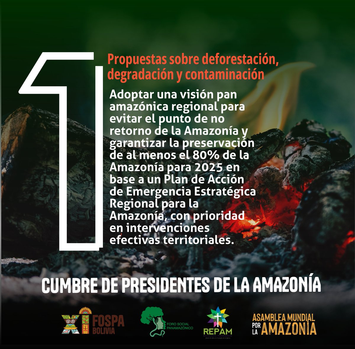 CENDABolivia's tweet image. #FOSPA #REPAM #AMA #cumbredepresidentes
𝐄𝐕𝐈𝐓𝐄𝐌𝐎𝐒 𝐄𝐋 𝐏𝐔𝐍𝐓𝐎 𝐃𝐄 𝐍𝐎 𝐑𝐄𝐓𝐎𝐑𝐍𝐎 𝐃𝐄 𝐋𝐀 𝐀𝐌𝐀𝐙𝐎𝐍𝐈́𝐀
𝟏𝟖 𝐏𝐫𝐨𝐩𝐮𝐞𝐬𝐭𝐚𝐬 𝐩𝐚𝐫𝐚 𝐥𝐚 𝐂𝐮𝐦𝐛𝐫𝐞 𝐝𝐞 𝐏𝐫𝐞𝐬𝐢𝐝𝐞𝐧𝐭𝐞𝐬 𝐝𝐞 𝐥𝐚 𝐀𝐦𝐚𝐳𝐨𝐧𝐢́𝐚