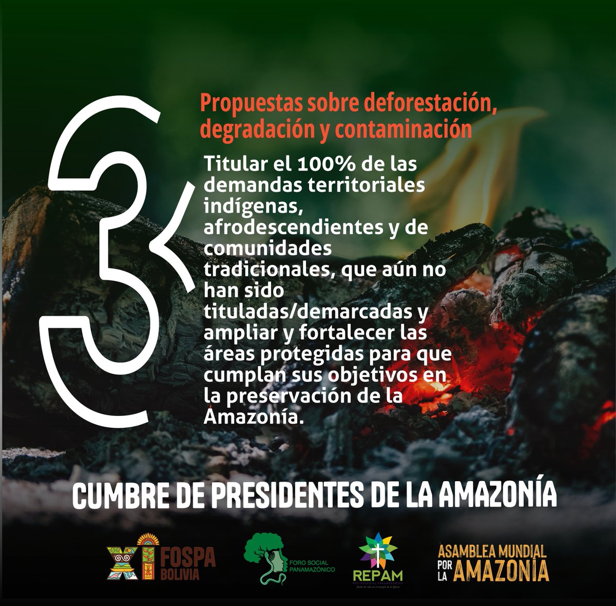 CENDABolivia's tweet image. #FOSPA #REPAM #AMA #cumbredepresidentes
𝐄𝐕𝐈𝐓𝐄𝐌𝐎𝐒 𝐄𝐋 𝐏𝐔𝐍𝐓𝐎 𝐃𝐄 𝐍𝐎 𝐑𝐄𝐓𝐎𝐑𝐍𝐎 𝐃𝐄 𝐋𝐀 𝐀𝐌𝐀𝐙𝐎𝐍𝐈́𝐀
𝟏𝟖 𝐏𝐫𝐨𝐩𝐮𝐞𝐬𝐭𝐚𝐬 𝐩𝐚𝐫𝐚 𝐥𝐚 𝐂𝐮𝐦𝐛𝐫𝐞 𝐝𝐞 𝐏𝐫𝐞𝐬𝐢𝐝𝐞𝐧𝐭𝐞𝐬 𝐝𝐞 𝐥𝐚 𝐀𝐦𝐚𝐳𝐨𝐧𝐢́𝐚