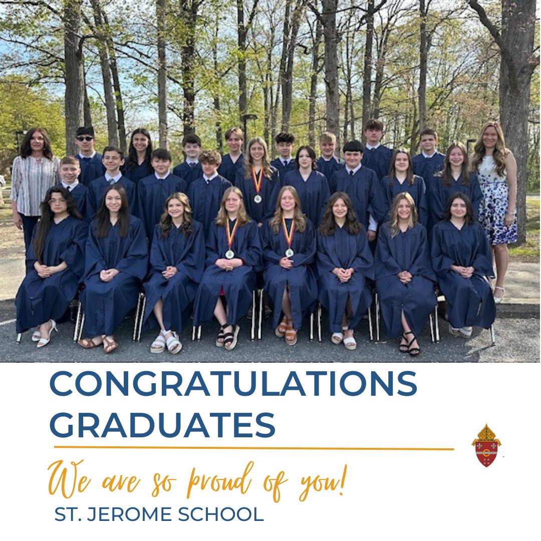 The Secretariat for Evangelization, Education, and Formation wishes to congratulate the graduates from @SJRS1921. Thank you to the teachers who helped to form these #saintsandscholars and to their parents for supporting Catholic education!