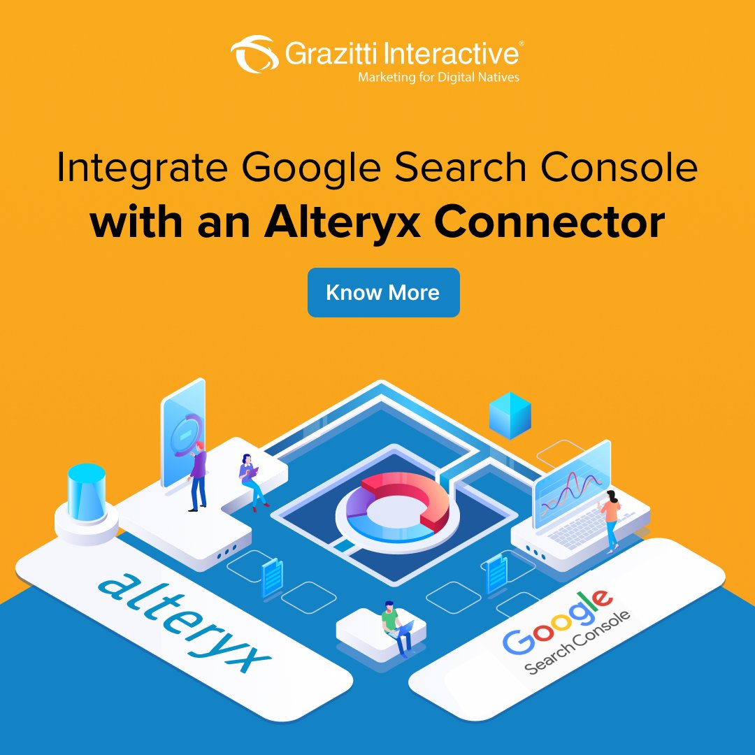 Grazitti's tweet image. Looking to blend data from Google Search Console with other data sources? Learn how you can do so with the Google Search Console-Alteryx connector.

👉 rb.gy/x7nb4 👈

#GoogleSearchConsole #AlteryxConnectors #grazitti