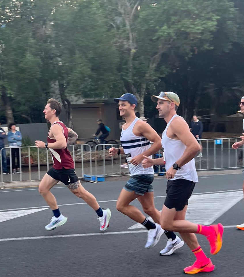 Another pb for <a href="/GuyRanger/">guy dunstan</a> running the NOOSA Half Marathon and setting himself up for a goof Gold Coast Marathon in July. @CarynLategan <a href="/ErinPhillips/">Erin Phillips</a> <a href="/Born2RunEL/">Easy Equities Born2Run East Coast SA</a>