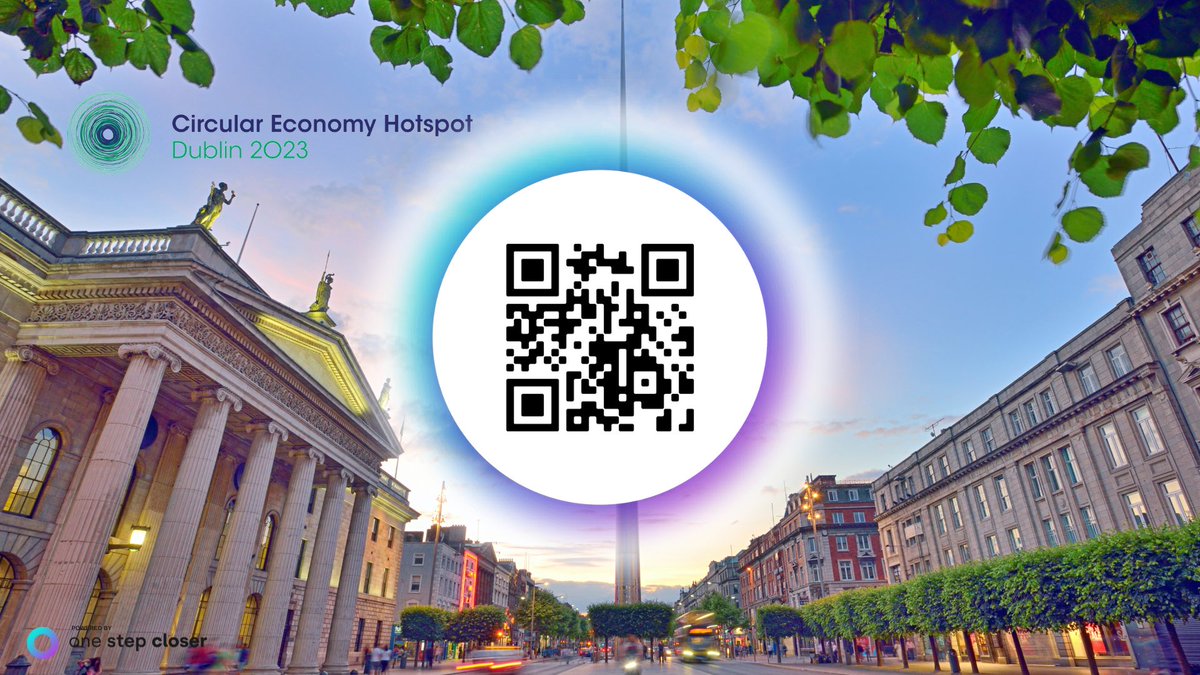 Wonderful to see the Circular Economy Hotspot Dublin 2023 now open! Delighted to be powering the <a href="/CEHotspotDub/">Circular Economy Hotspot Dublin 2023</a> Legacy Project. Vote now! Share far and wide! 
onestepcloser.to/circular-econo…