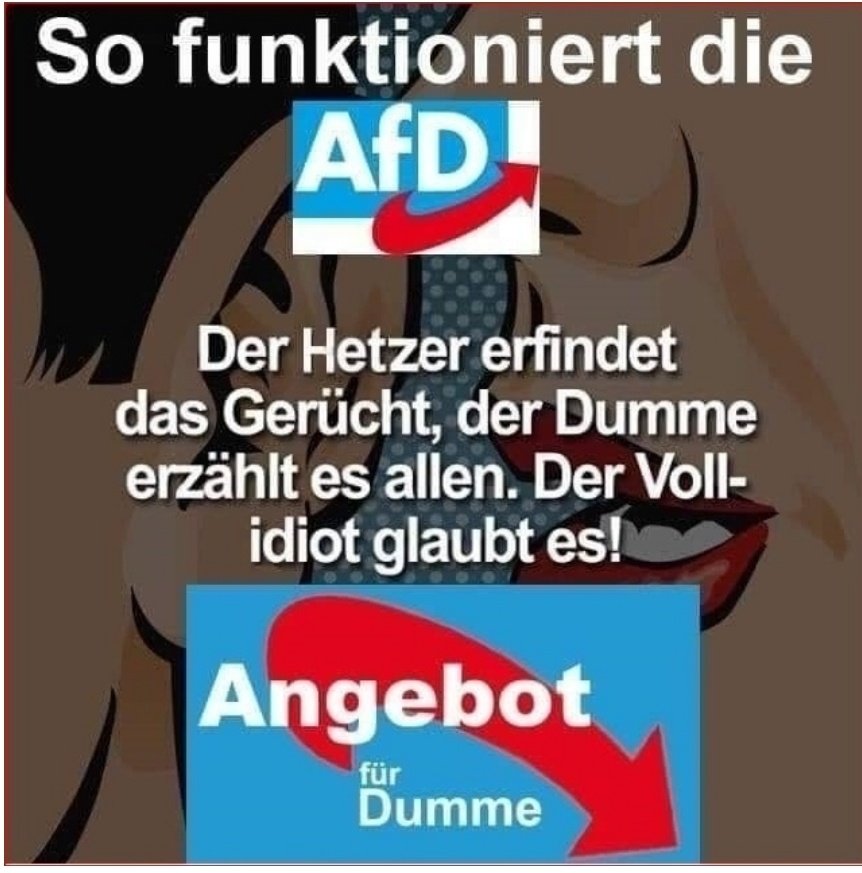 @BjoernHoecke Ach,Bernd..🙄🙄🙄

#AfDmachtDumm 
#AfDgehoertnichtzuDeutschland 
#FCKNZS