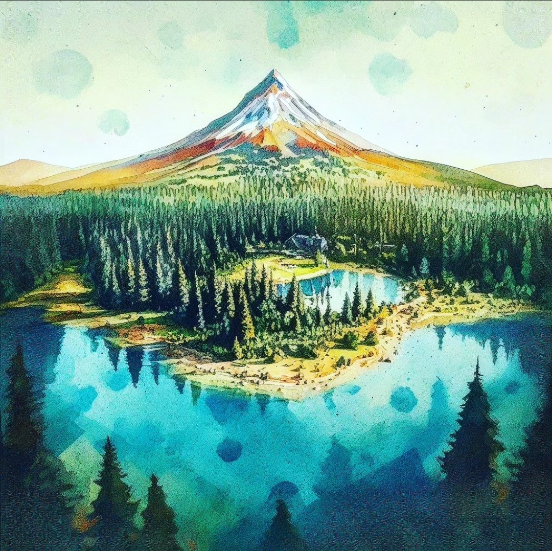 colors dance on Trillium Lake #TrilliumLake #MountHood #OregonBeauty #NatureSerenity #DronePerspective #EnchantingViews #DreamyLandscapes #MagicalMoments #WatercolorPalette #NatureCanvas #AerialWonders #mthood #oregon