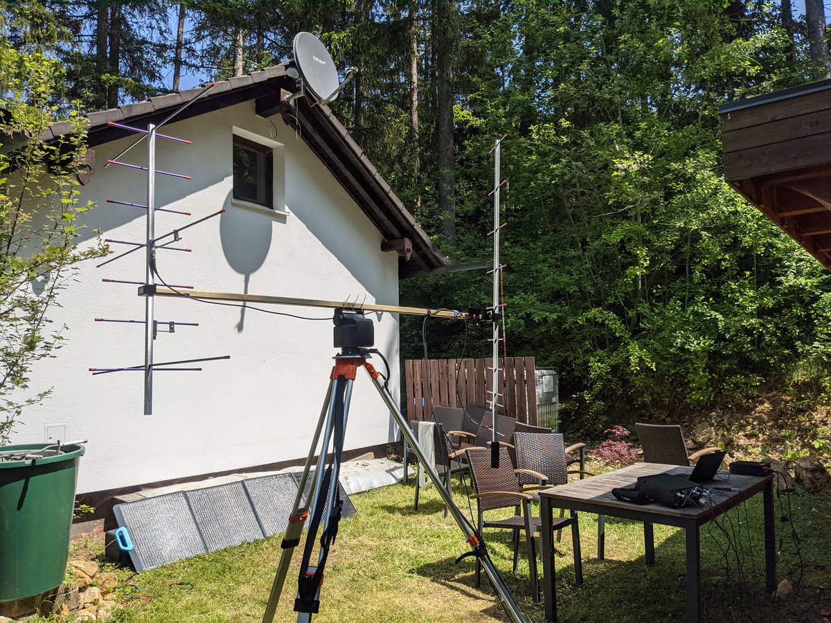 Finished a whole weekend of LEO and #GreenCube activity together with @superandz and the new portable rotor build. FB QSOs although the location was obstructed with buildings and large trees. Mny ATNOs to NA and JA 😀 tnx @FG8OJ @4u1itu @4o4a and many more!