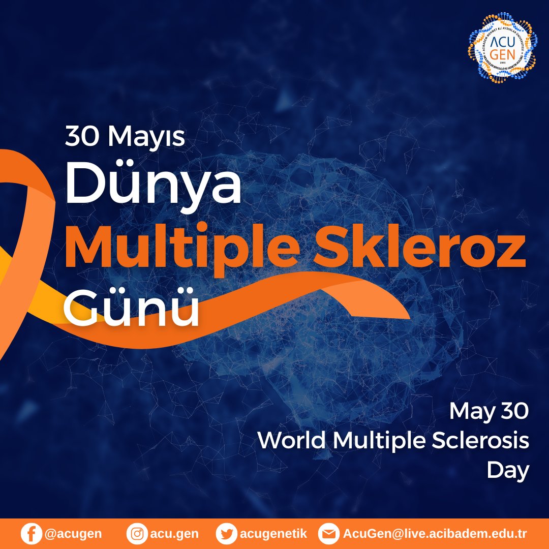 Bugün 30 Mayıs, Dünya Multipl Skleroz (MS) günü.

MS hastalığına dair farkındalığı arttırmak ve bu kronik nörolojik hastalıkla mücadele eden milyonlarca insanın yanında olmak; cesur mücadelelerini takdir etmek ve empatiyle yaklaşmak çok kıymetli.

#MSFarkındalıkGünü