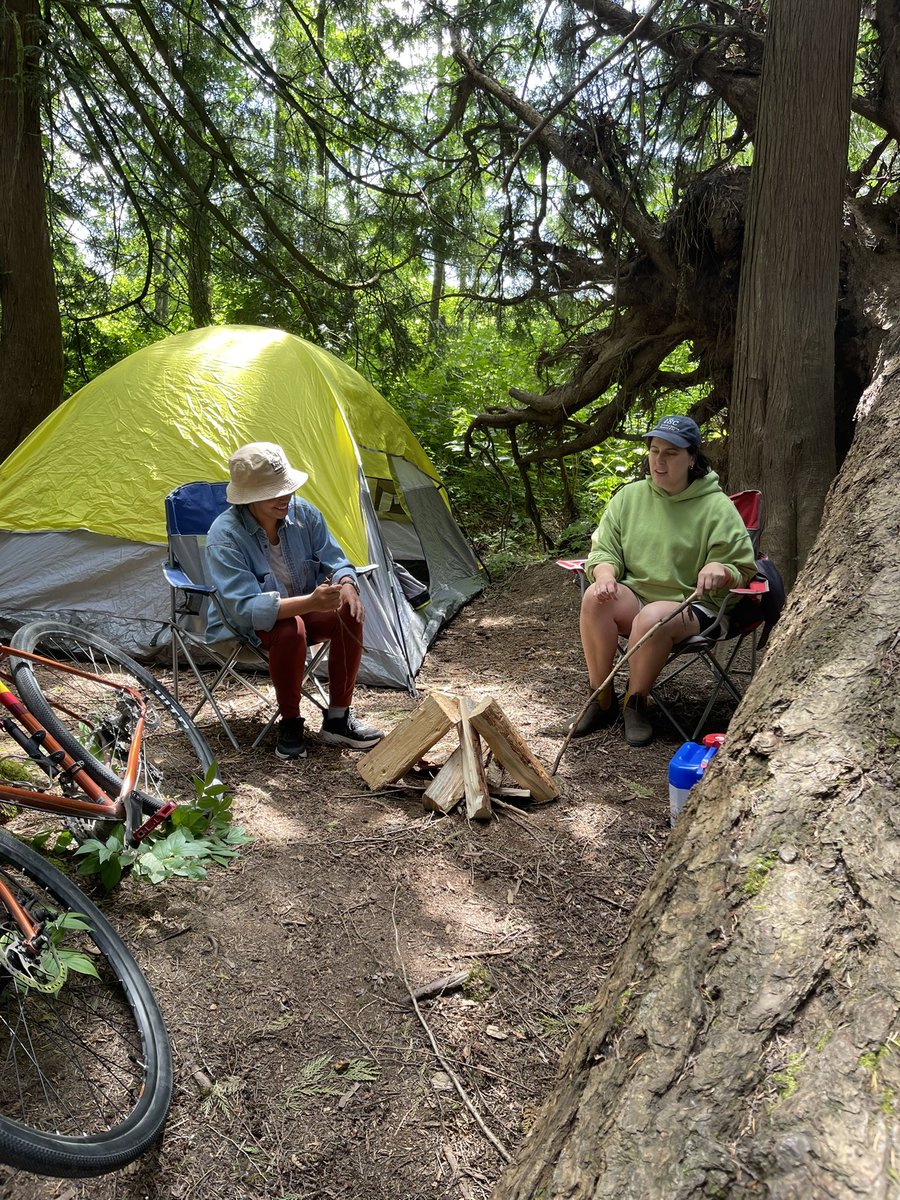 ISCBC's tweet image. On set getting ready to show how Invasive-Wise Camping prevents the spread of invasive species, protecting our favourite camp spots and natural spaces! 🏕️ 🌲 #PlayCleanGo #BuyLocalBurnLocal
