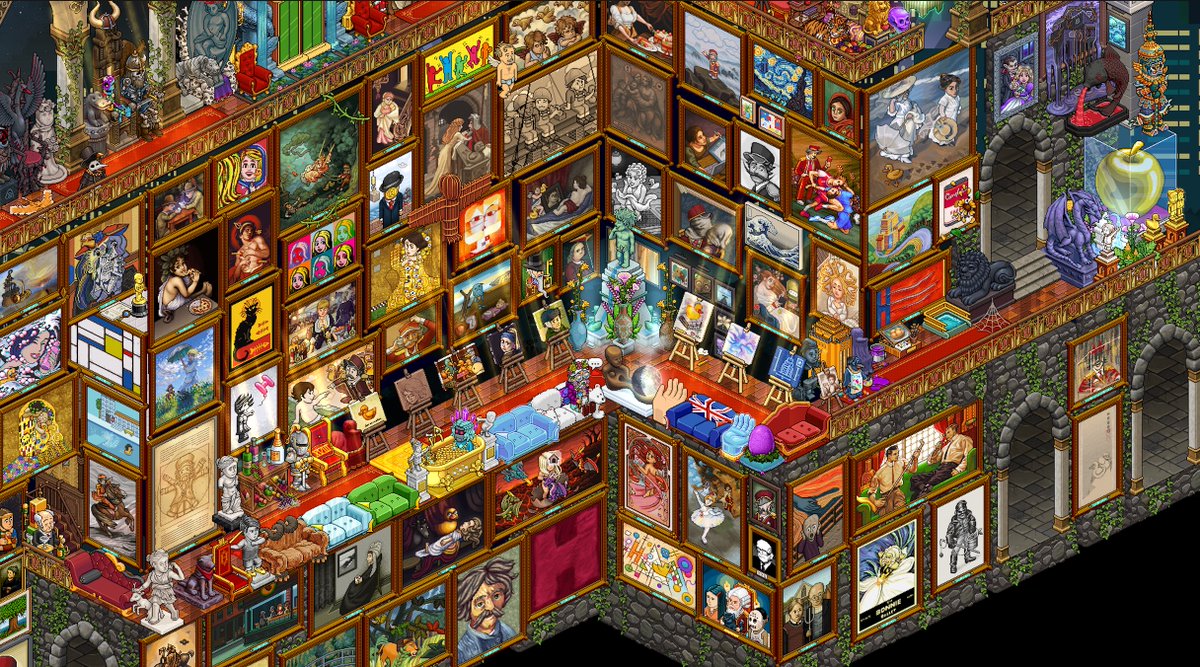 HExtremeslayer's tweet image. The Rebuilt Diamonds Gallery welcomes the New 2023 Diamonds Painting Line @Habbo #Habbo #paintings habbo.com/room/1367846