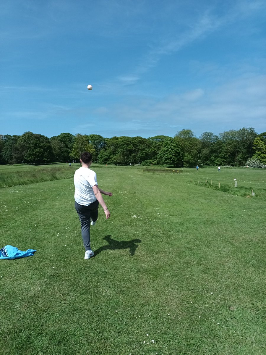 While the tide was in, we played #FootGolf @FileyPitchPutt. Way harder than you think it's going to be! I'm going to ache in the morning #BankHolidayFun @Filey_UK @OfficialFiley #FamilyTime #Memories #EntertainingTheBoys #BestMum #FavouriteAuntie #GiveItSomeWelly #YorkshireCoast